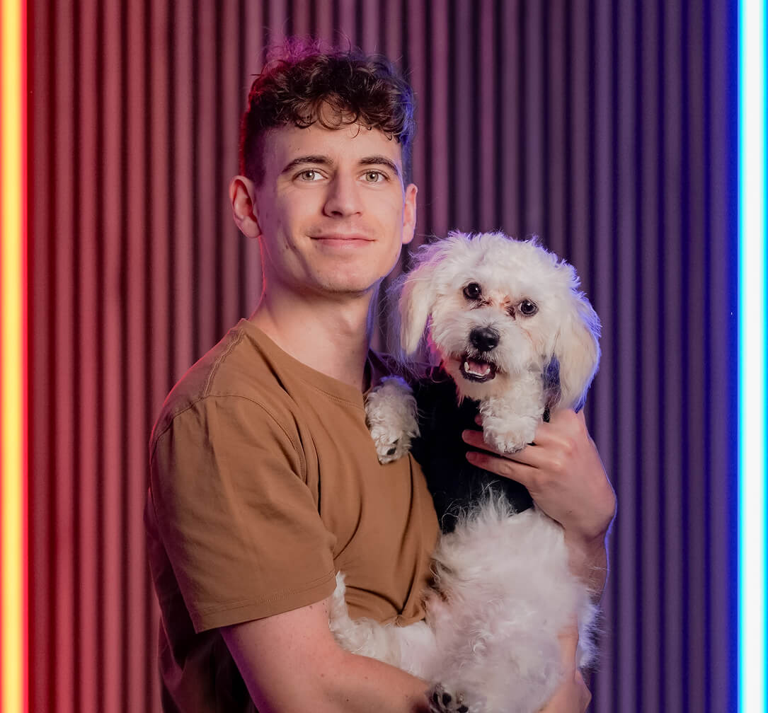 Christian Wischnewski mit Hund