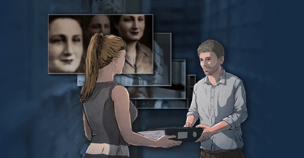 Portfolio Projekt Cover Bild Arolsen Archives Graphic Novel Stil